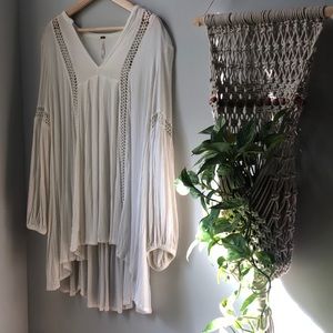 Free People Just the Two of Us Ivory/White Tunic
